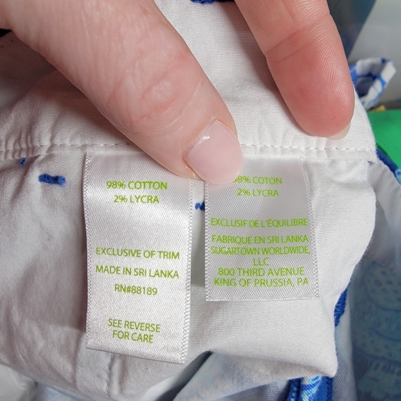 Lilly Pulitzer The Jayne Stretch Short Elephant Print Blue Size 6 - Picture 7 of 8